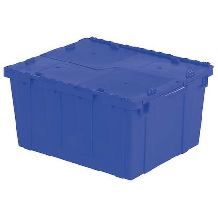 Attached Lid Container, 20.19 gal Volume Cap., 23 7/8 in L, 19 5/8 in W, 12 5/8 in H, Plastic, Blue MPN:FP261 Blue