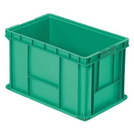 Solid & Stackable Straight Wall Storage Container, 16.5 gal, 24 in L x 15 in W x 14-1/2 in H, Green MPN:NXO2415-14 Green