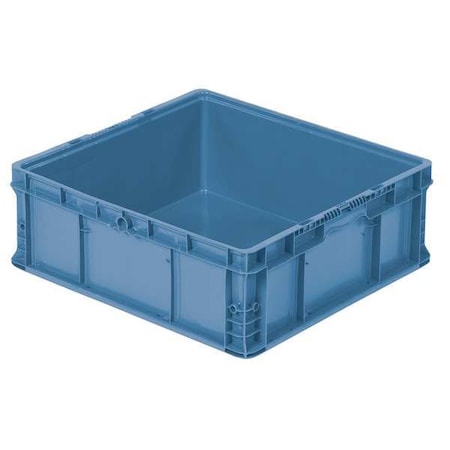 Solid & Stackable Straight Wall Storage Container, 15.7 gal, 24 in L x 22-1/2 in W x 8-3/4 in H MPN:NSO2422-9 Royal Blue