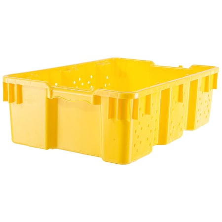 Hang & Stack Storage Bin, Plastic, Yellow, 7 1/4 in H, 16 in W, 24 in L MPN:SNX2416-7 Ylw