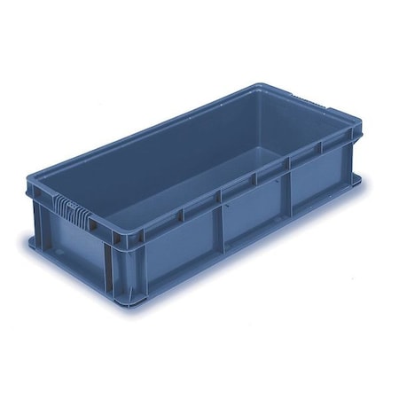 Solid & Stackable Straight Wall Storage Container, 11.2 gal, 32 in L x 15 in W x 7-1/2 in H, Blue MPN:NXO3215-7 Blue