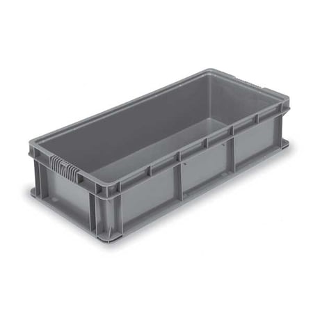 Solid & Stackable Straight Wall Storage Container, 11.2 gal, 32 in L x 15 in W x 7-1/2 in H, Gray MPN:NXO3215-7 Grey