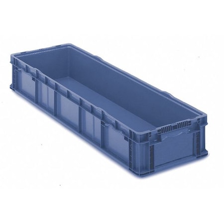 Solid & Stackable Straight Wall Storage Container, 17.2 gal, 48 in L x 15 in W x 7-1/2 in H, Blue MPN:NXO4815-7 Blue