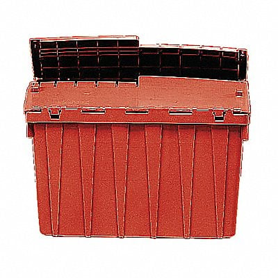 H6168 Attached Lid Container Red Solid HDPE MPN:FP143 Red