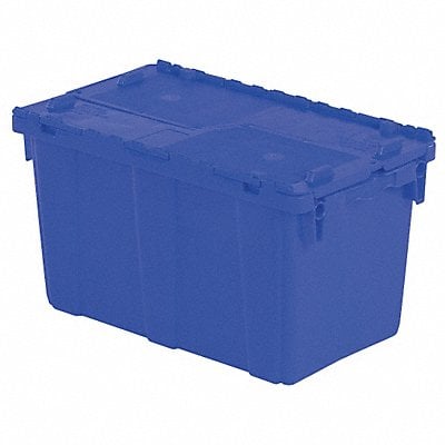 E3358 Attached Lid Container Blue Solid HDPE MPN:FP151 Blue