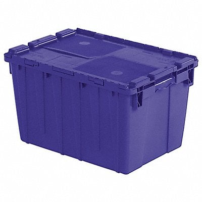 E3369 Attached Lid Container Blue Solid HDPE MPN:FP182 Blue
