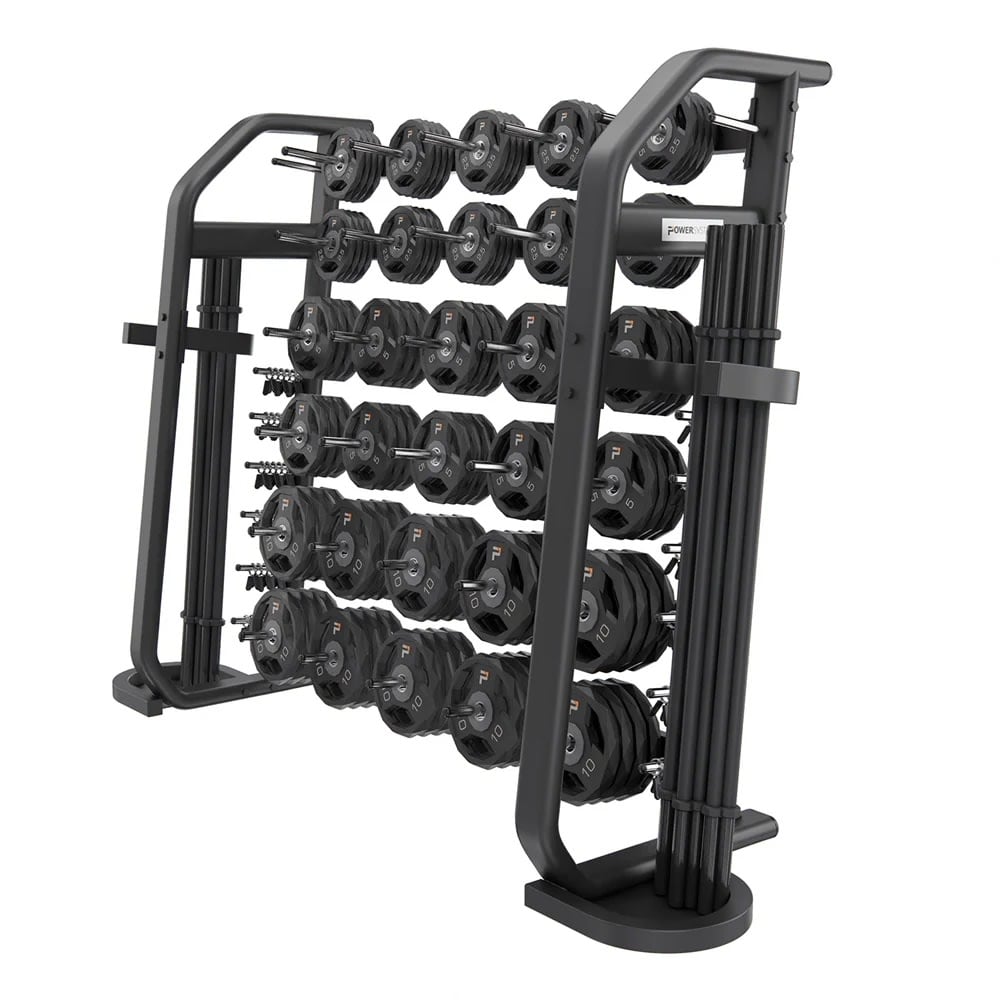 Power Systems Denali Series Cardio Pump Storage Rack with 30 Sets, Black, Total Qty 1 MPN:49095