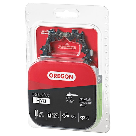 Saw Chain, 20 In., .050 In., 0.325 In.Pitch MPN:H78