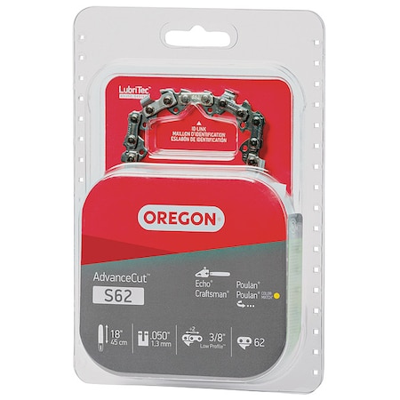 Saw Chain, 18 In., .050 In., 3/8 In. Pitch MPN:S62