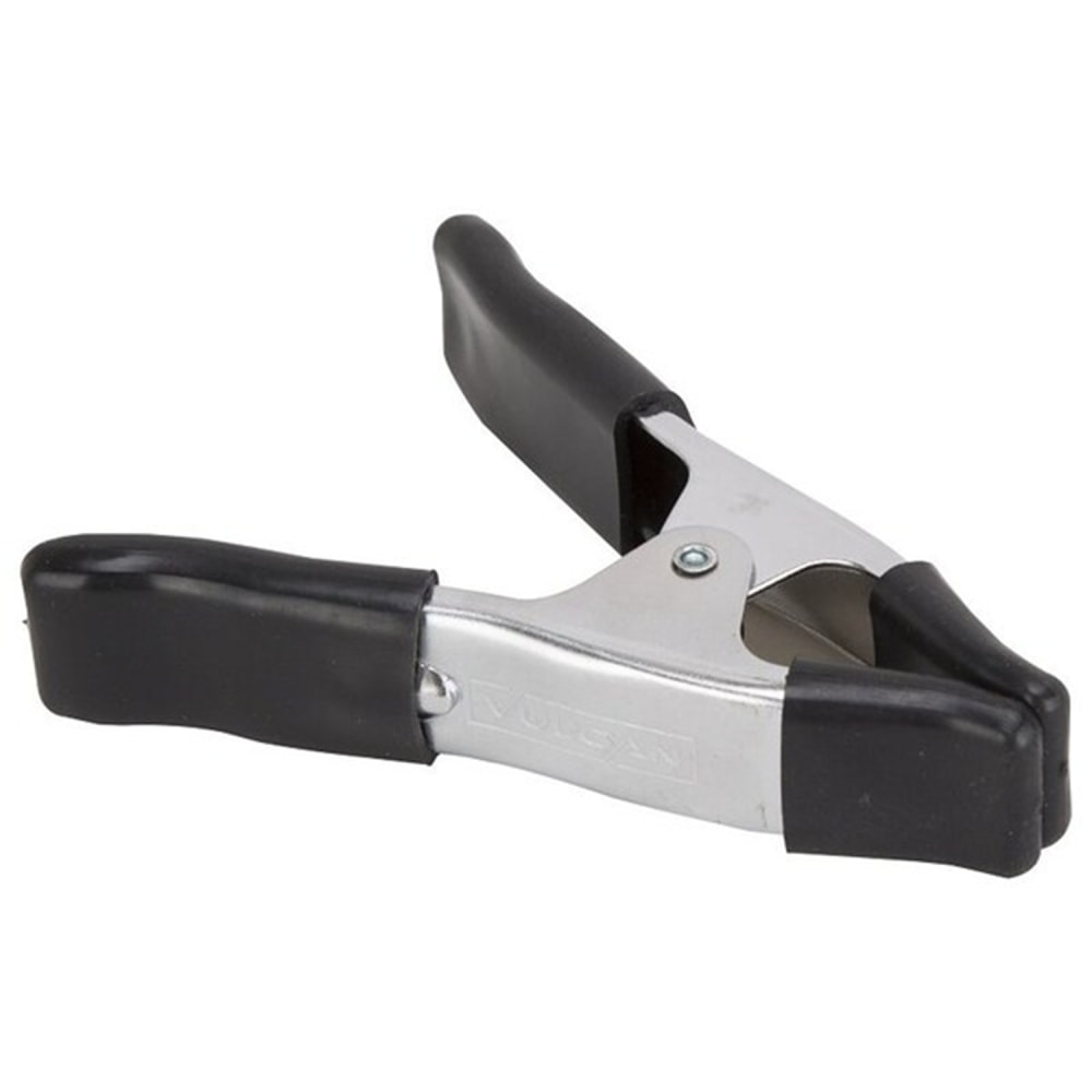 VULCAN TOOLS Spring Clamps, 1in, Silver/Black, Set Of 6 Clamps MPN:JL27524