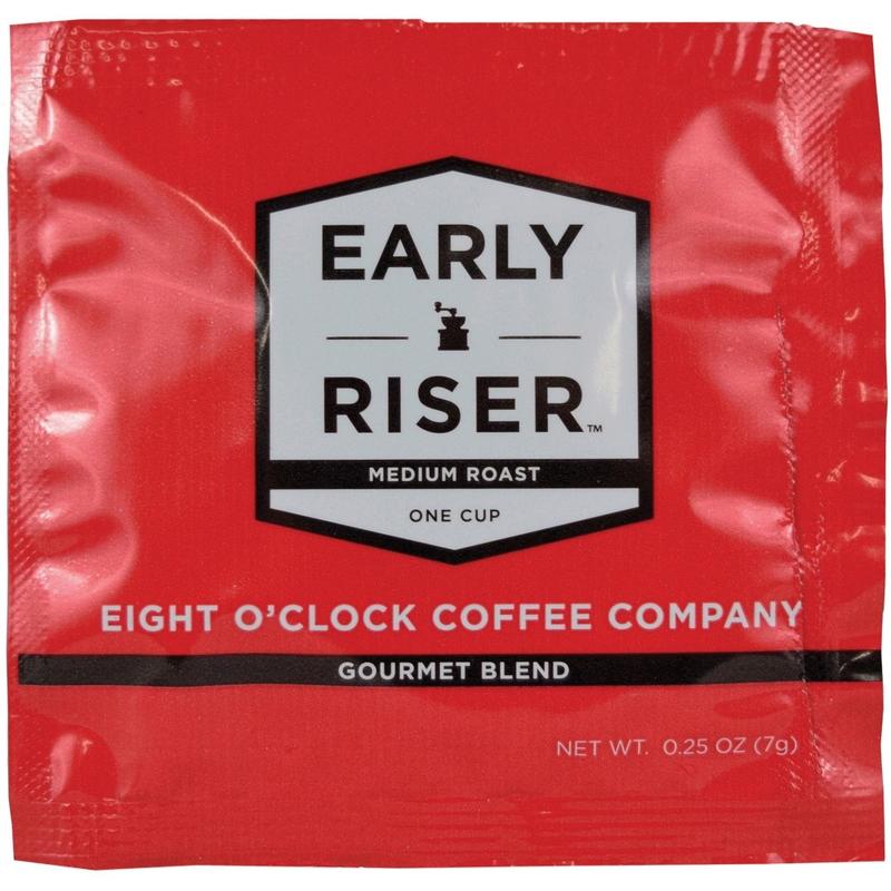 Eight O-Clock Coffee Early Riser Medium Roast Regular Coffee Soft Pouch, Pack Of 200 MPN:CCFEOC1R
