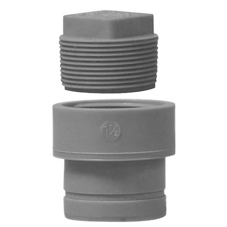 Cleanout Adapter, Polypropylene, 2