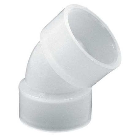 45 Degree Elbow, Polypropylene, 1/2