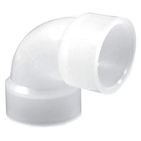 90 Degree Elbow, Polypropylene, 1/2