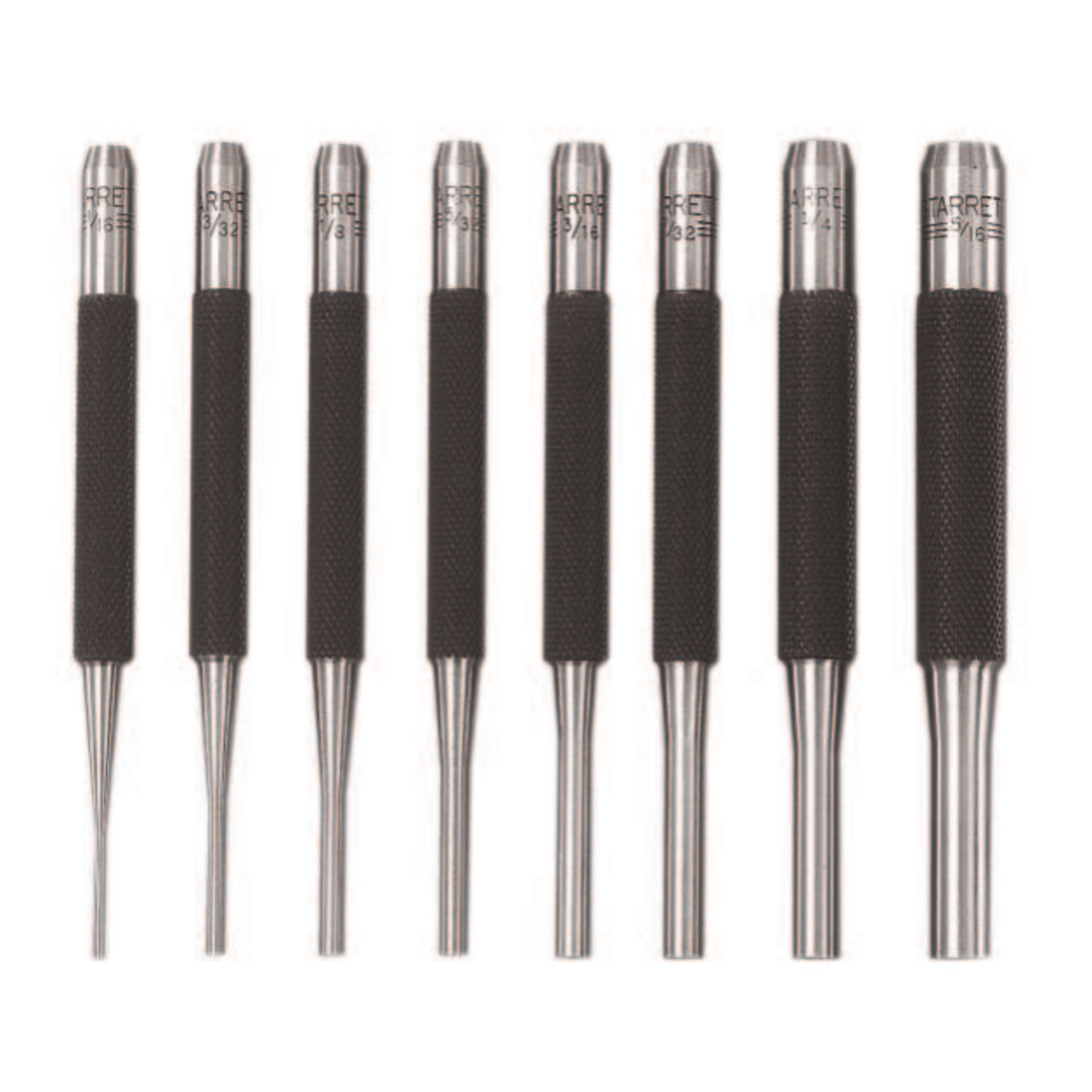 Drive Pin Punches, 4 in, 1/16 in tip, Steel MPN:681-52578