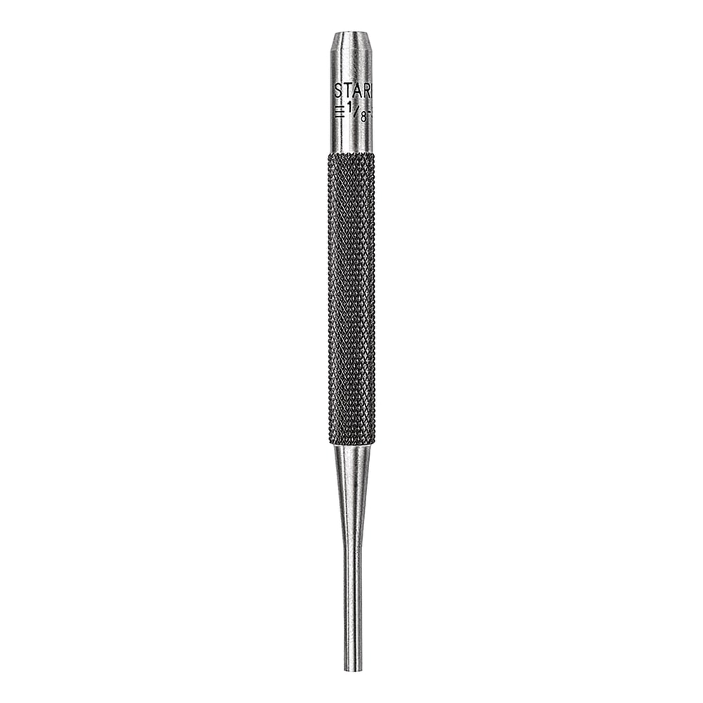 Drive Pin Punches, 4 in, 1/8 in tip, Steel MPN:681-52580