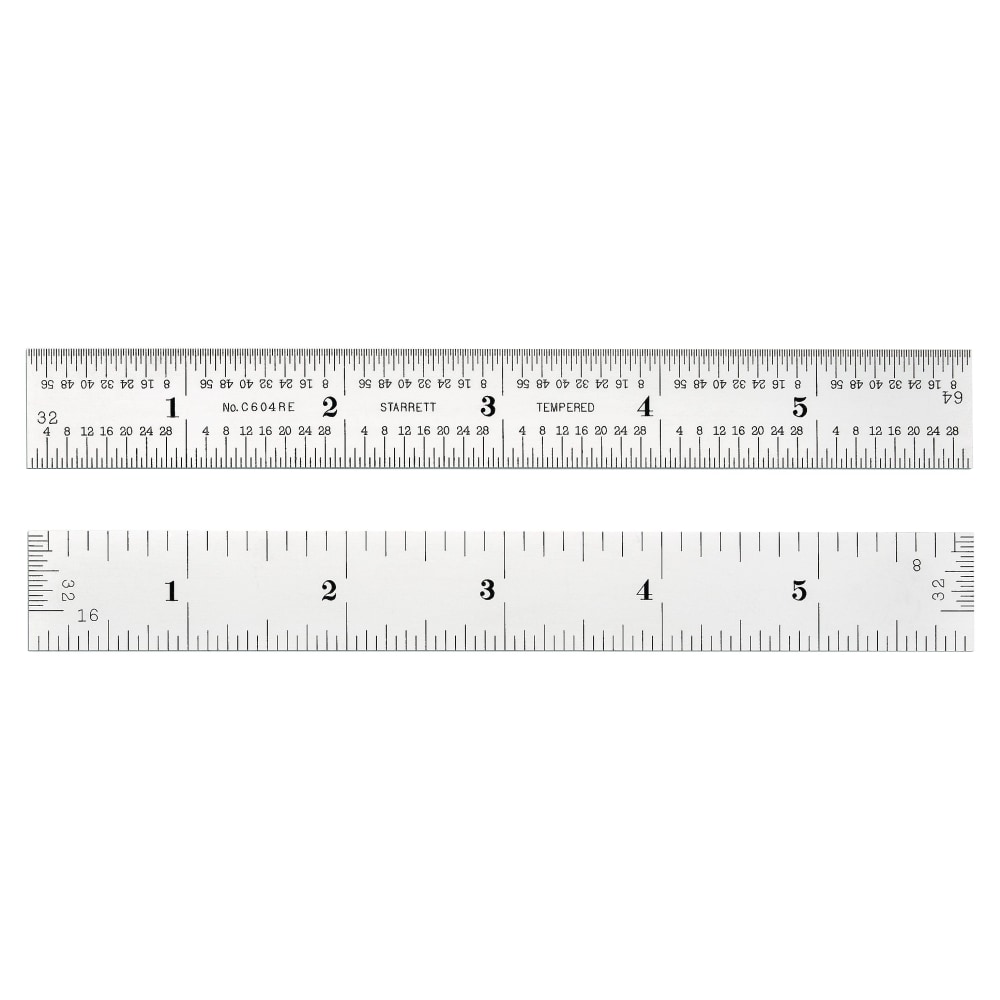 Steel Rules, 6 in, Spring-Tempered Steel MPN:681-52660