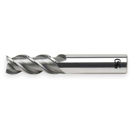 End Mill, Carbide, 5/8, 3 FL, SGL Sq End, CC MPN:20425300