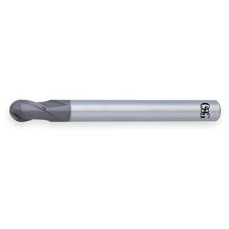 End Mill, Carbide, WXS, 1.0mm, 2 FL, Ball End MPN:3041410