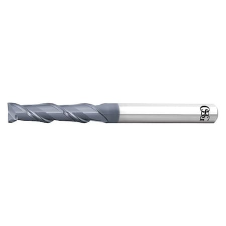 Carbide End Mill, 1.00mm dia, 4.00mm Cut L MPN:3182610