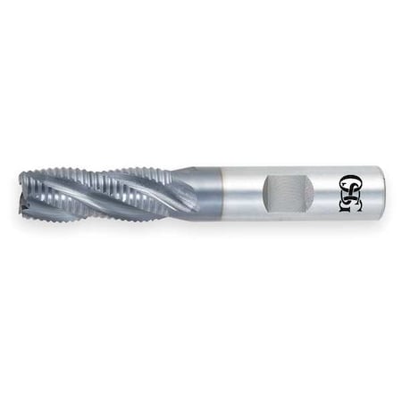 End Mill, Roughing, Co, TiCN, 1 1/4, 6 FL, Sq MPN:4562308