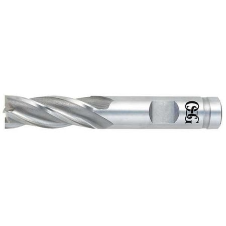 End Mill, Cobalt, 7/8, 4 FL, SGL Sq End, NC MPN:5403200