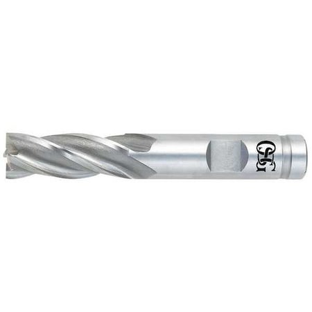 End Mill, Co, TiN, 3/8, 4 FL, SGL Sq End, CC MPN:5410505