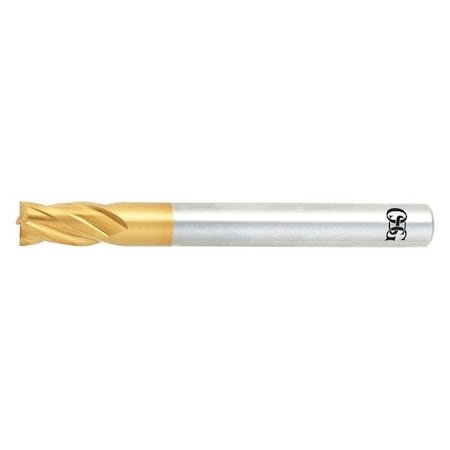 Sq. End Mill, Single End, Pow Met, 1/16