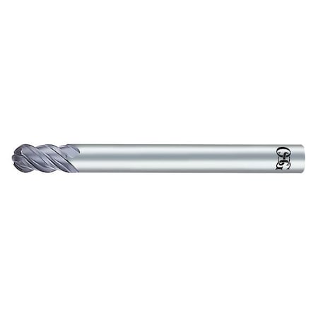 Carbide End Mill, 1/16in dia, 3/16in Cut L MPN:70300316