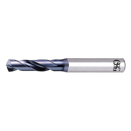 Screw Machine Drill Bit, 9/64 in Size, 130 Degrees Point Angle, Powdered Metal, V Finish MPN:8608357