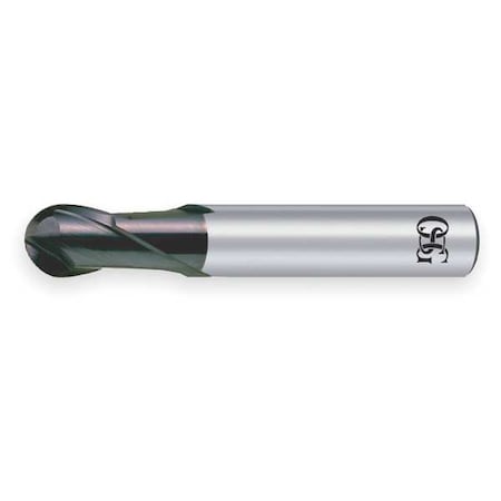 End Mill, Carbide, EXO, 2.0mm, 2 FL, Ball End MPN:91100211
