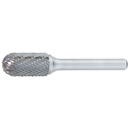 Carbide Bur, Cylindrical Ball Nose, 1/2 in MPN:862-5000