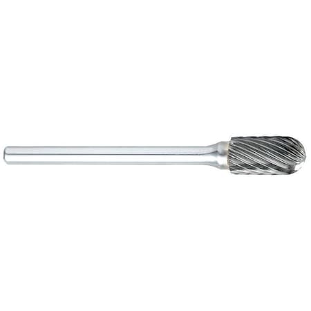 Carbide Bur, Cylindrical Ball Nose, 1/4 in MPN:915-0002