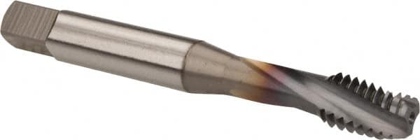 Spiral Flute Tap: #2-56 UNC, 2 Flutes, Bottoming, 2B Class of Fit, Powdered Metal, TICN Coated MPN:0141708