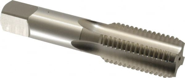 Straight Flute Tap: 1-1/4-7 UNC, 4 Flutes, Bottoming, 3B Class of Fit, High Speed Steel, Bright/Uncoated MPN:1137700