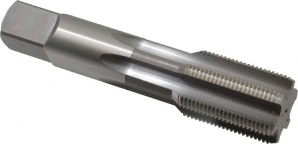 Straight Flute Tap: 1-3/8-12 UNF, 6 Flutes, Bottoming, 3B Class of Fit, High Speed Steel, Bright/Uncoated MPN:1138600