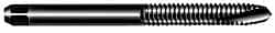 Spiral Point Tap: #12-24 UNC, 2 Flutes, Plug, 2B/3B Class of Fit, High Speed Steel, Oxide Coated MPN:1612601