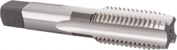 Straight Flute Tap: 1-8 UNC, 4 Flutes, Plug, 3B Class of Fit, High Speed Steel, Bright/Uncoated MPN:1664100