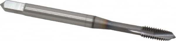 Spiral Point Tap: M4x0.70 Metric Coarse, 3 Flutes, Plug, 6H Class of Fit, Vanadium High Speed Steel, TiCN Coated MPN:1750408