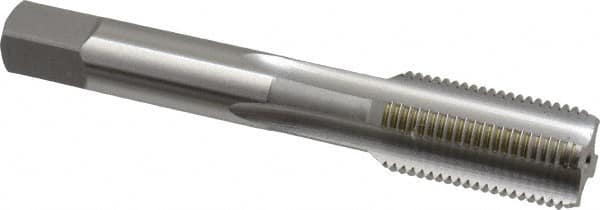 Straight Flute Tap: M16x1.50 Metric Fine, 4 Flutes, Bottoming, High Speed Steel, Bright/Uncoated MPN:1975600