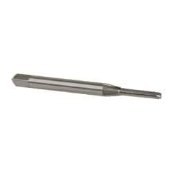 Straight Flute Tap: M2x0.40 Metric Coarse, 3 Flutes, Bottoming, 6H Class of Fit, High Speed Steel, Bright/Uncoated MPN:1977400