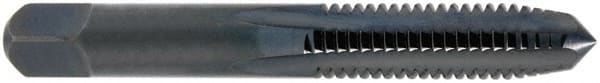 Straight Flute Tap: M12x1.75 Metric Coarse, 4 Flutes, Bottoming, 2B Class of Fit, High Speed Steel, Oxide Coated MPN:22644