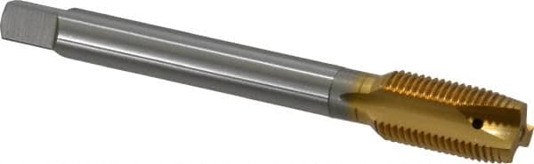 Spiral Point Tap: 1/2-20 UNF, 3 Flutes, Plug, 2B Class of Fit, Vanadium High Speed Steel, TiN Coated MPN:2632605