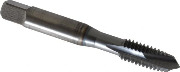 Spiral Point Tap: 3/8-16 UNC, 3 Flutes, Plug, 2B Class of Fit, Vanadium High Speed Steel, TiCN Coated MPN:2841608