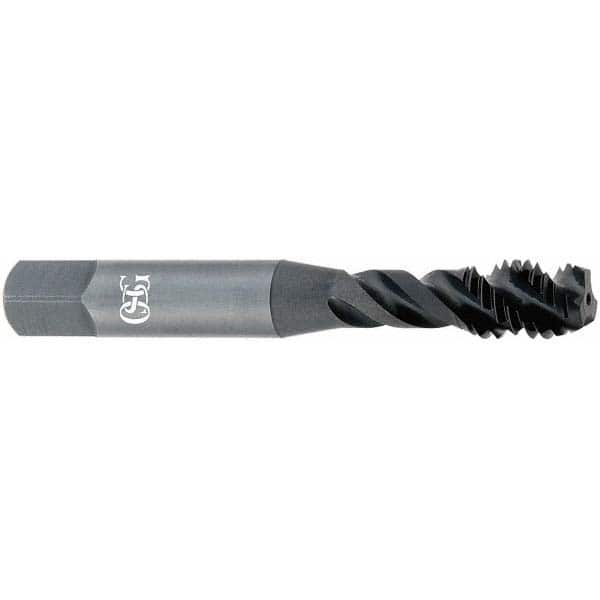 Spiral Flute Tap: M3x0.50, 3 Flutes, Modified Bottoming, 6H Class of Fit, Vanadium High Speed Steel, TICN Coated MPN:2990408
