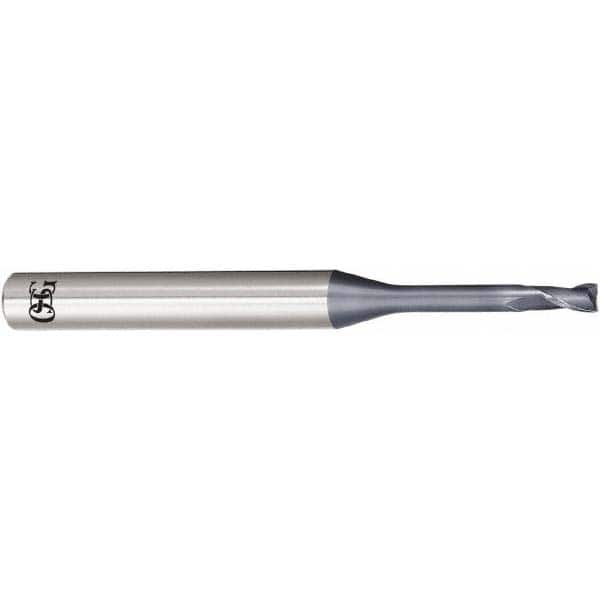 Square End Mill: 1.00 mm Dia, 1.50 mm LOC, 2 Flute, Solid Carbide MPN:3132008