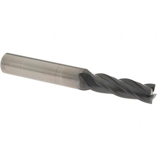 Square End Mill: 10.50 mm Dia, 34.00 mm LOC, 4 Flute, Solid Carbide MPN:37420015