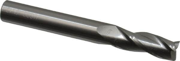 Square End Mill: 0.1181'' Dia, 0.3937'' LOC, 3 Flutes, Solid Carbide MPN:403-118111