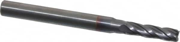 Square End Mill: 5/32'' Dia, 9/16'' LOC, 3/16'' Shank Dia, 2'' OAL, 4 Flutes, Solid Carbide MPN:404-156208