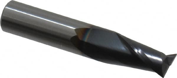 Square End Mill: 3/8'' Dia, 5/8'' LOC, 3/8'' Shank Dia, 2'' OAL, 2 Flutes, Solid Carbide MPN:412-375011